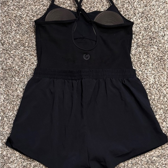 Victorias Secret PINK Black Ultimate Runsie Romper - Picture 2 of 3